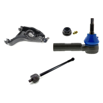 Mevotech® - Supreme™ Front Driver Side Lower Control Arm with Ball Joint and Tie Rod End Kit