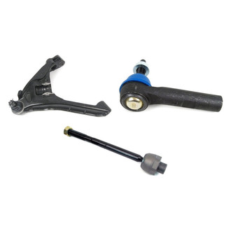 Mevotech® - Supreme™ Front Driver Side Lower Control Arm with Ball Joint and Tie Rod End Kit
