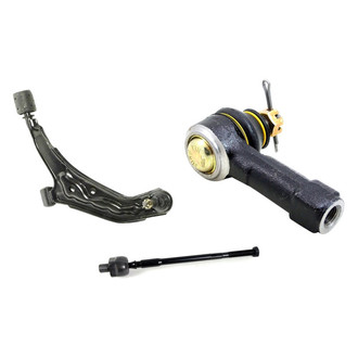 Mevotech® - Supreme™ Front Driver Side Lower Control Arm with Ball Joint and Tie Rod End Kit