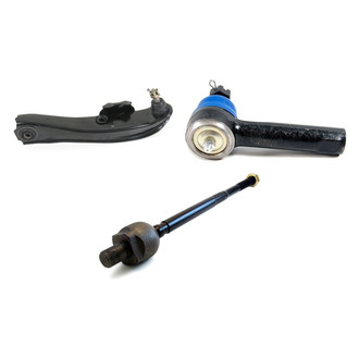 Mevotech® - Supreme™ Front Driver Side Lower Control Arm with Ball Joint and Tie Rod End Kit