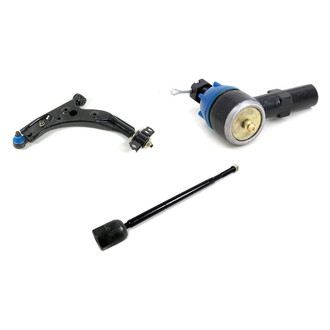 Mevotech® - Supreme™ Front Driver Side Lower Control Arm with Ball Joint and Tie Rod End Kit