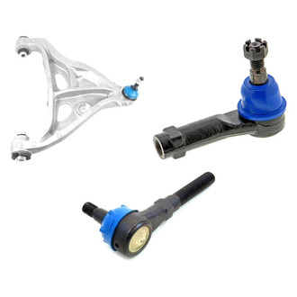 Mevotech® - Supreme™ Front Driver Side Lower Control Arm with Ball Joint and Tie Rod End Kit