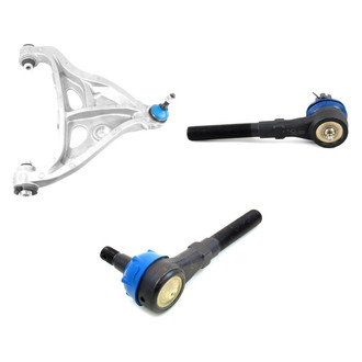 Mevotech® - Supreme™ Front Driver Side Lower Control Arm with Ball Joint and Tie Rod End Kit