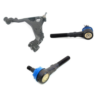Mevotech® - Supreme™ Front Driver Side Lower Control Arm with Ball Joint and Tie Rod End Kit