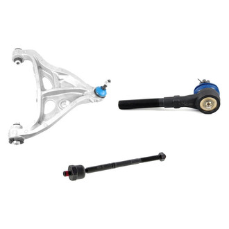 Mevotech® - Supreme™ Front Driver Side Lower Control Arm with Ball Joint and Tie Rod End Kit