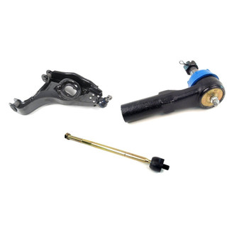 Mevotech® - Supreme™ Front Driver Side Lower Control Arm with Ball Joint and Tie Rod End Kit