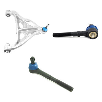 Mevotech® - Supreme™ Front Driver Side Lower Control Arm with Ball Joint and Tie Rod End Kit