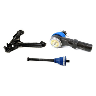 Mevotech® - Supreme™ Front Driver Side Lower Control Arm with Ball Joint and Tie Rod End Kit