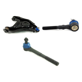 Mevotech® - Supreme™ Front Driver Side Lower Control Arm with Ball Joint and Tie Rod End Kit