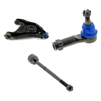 Mevotech® - Supreme™ Front Driver Side Lower Control Arm with Ball Joint and Tie Rod End Kit