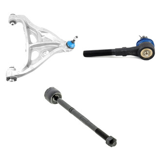Mevotech® - Supreme™ Front Driver Side Lower Control Arm with Ball Joint and Tie Rod End Kit