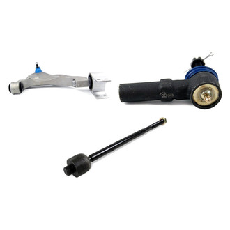 Mevotech® - Supreme™ Front Driver Side Lower Control Arm with Ball Joint and Tie Rod End Kit