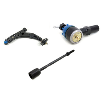 Mevotech® - Supreme™ Front Driver Side Lower Control Arm with Ball Joint and Tie Rod End Kit
