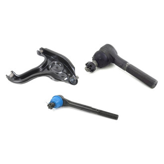 Mevotech® - Supreme™ Front Driver Side Lower Control Arm with Ball Joint and Tie Rod End Kit
