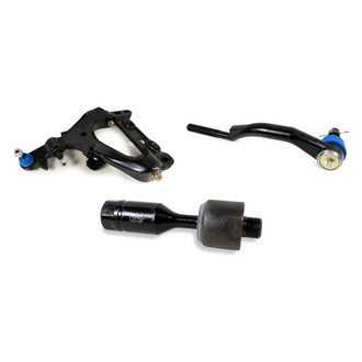 Mevotech® - Supreme™ Front Driver Side Lower Control Arm with Ball Joint and Tie Rod End Kit