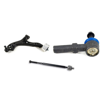 Mevotech® - Supreme™ Front Driver Side Lower Control Arm with Ball Joint and Tie Rod End Kit