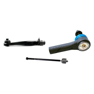 Mevotech® - Supreme™ Front Driver Side Lower Control Arm with Ball Joint and Tie Rod End Kit