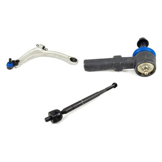 Mevotech® - Supreme™ Front Driver Side Lower Control Arm with Ball Joint and Tie Rod End Kit