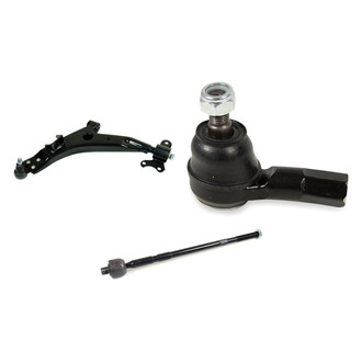 Mevotech® - Supreme™ Front Driver Side Lower Control Arm with Ball Joint and Tie Rod End Kit
