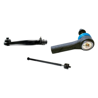 Mevotech® - Supreme™ Front Driver Side Lower Control Arm with Ball Joint and Tie Rod End Kit