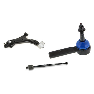 Mevotech® - Supreme™ Front Driver Side Lower Control Arm with Ball Joint and Tie Rod End Kit