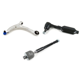 Mevotech® - Supreme™ Front Driver Side Lower Control Arm with Ball Joint and Tie Rod End Kit