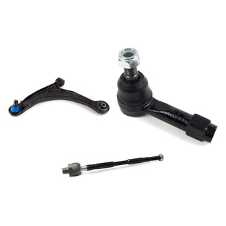 Mevotech® - Supreme™ Front Driver Side Lower Control Arm with Ball Joint and Tie Rod End Kit