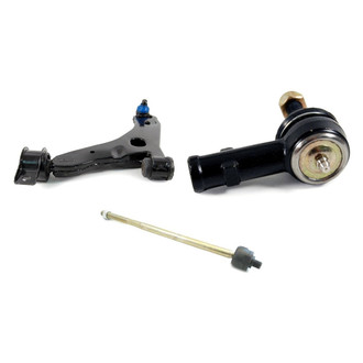 Mevotech® - Supreme™ Front Driver Side Lower Control Arm with Ball Joint and Tie Rod End Kit