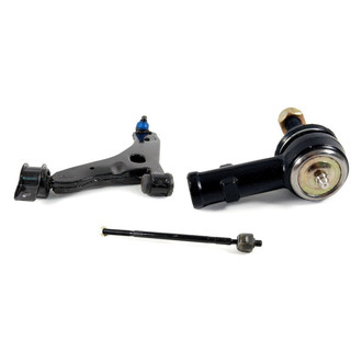 Mevotech® - Supreme™ Front Driver Side Lower Control Arm with Ball Joint and Tie Rod End Kit