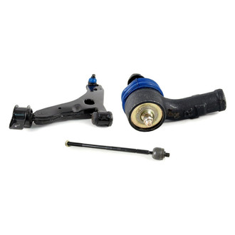 Mevotech® - Supreme™ Front Driver Side Lower Control Arm with Ball Joint and Tie Rod End Kit