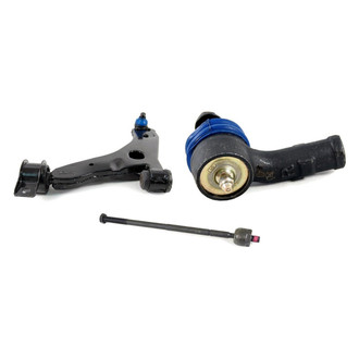 Mevotech® - Supreme™ Front Driver Side Lower Control Arm with Ball Joint and Tie Rod End Kit