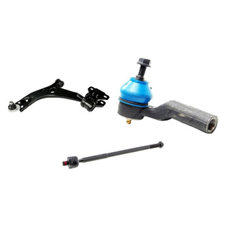 Mevotech® - Supreme™ Front Driver Side Lower Control Arm with Ball Joint and Tie Rod End Kit