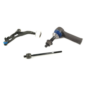 Mevotech® - Supreme™ Front Driver Side Lower Control Arm with Ball Joint and Tie Rod End Kit