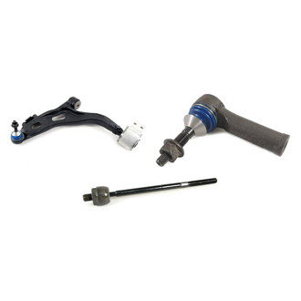 Mevotech® - Supreme™ Front Driver Side Lower Control Arm with Ball Joint and Tie Rod End Kit