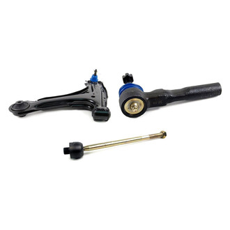 Mevotech® - Supreme™ Front Driver Side Lower Control Arm with Ball Joint and Tie Rod End Kit