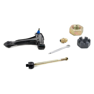 Mevotech® - Supreme™ Front Driver Side Lower Control Arm with Ball Joint and Tie Rod End Kit