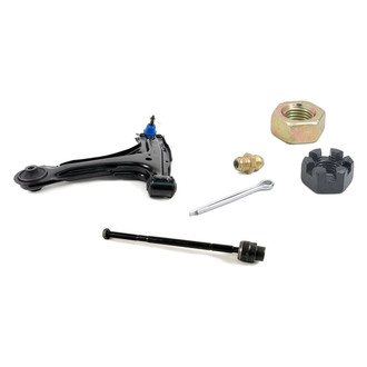Mevotech® - Supreme™ Front Driver Side Lower Control Arm with Ball Joint and Tie Rod End Kit