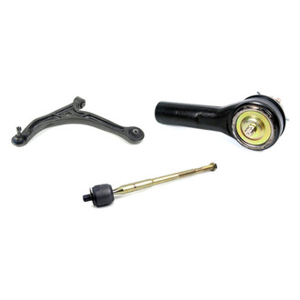 Mevotech® - Supreme™ Front Driver Side Lower Control Arm with Ball Joint and Tie Rod End Kit
