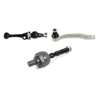 Mevotech® - Supreme™ Front Driver Side Lower Control Arm with Ball Joint and Tie Rod End Kit