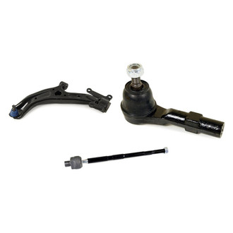 Mevotech® - Supreme™ Front Driver Side Lower Control Arm with Ball Joint and Tie Rod End Kit