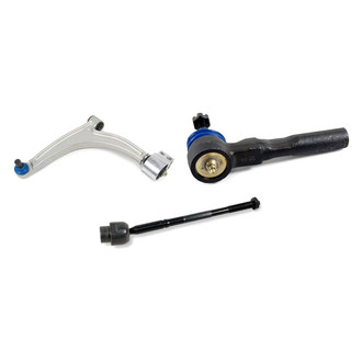 Mevotech® - Supreme™ Front Driver Side Lower Control Arm with Ball Joint and Tie Rod End Kit