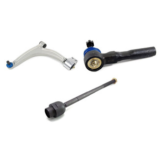 Mevotech® - Supreme™ Front Driver Side Lower Control Arm with Ball Joint and Tie Rod End Kit
