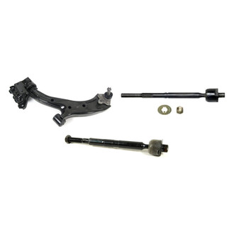Mevotech® - Supreme™ Front Driver Side Lower Control Arm with Ball Joint and Tie Rod End Kit