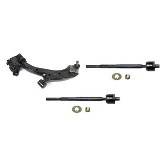 Mevotech® - Supreme™ Front Driver Side Lower Control Arm with Ball Joint and Tie Rod End Kit