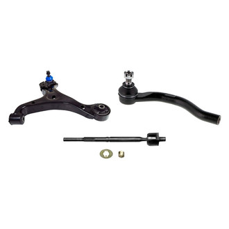 Mevotech® - Supreme™ Front Driver Side Lower Control Arm with Ball Joint and Tie Rod End Kit