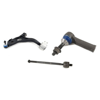 Mevotech® - Supreme™ Front Driver Side Lower Control Arm with Ball Joint and Tie Rod End Kit