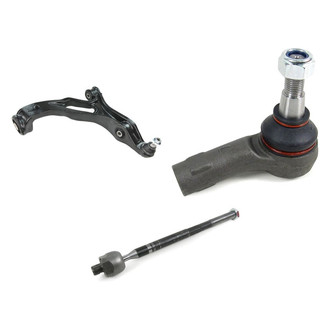 Mevotech® - Supreme™ Front Driver Side Lower Control Arm with Ball Joint and Tie Rod End Kit