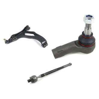 Mevotech® - Supreme™ Front Driver Side Lower Control Arm with Ball Joint and Tie Rod End Kit