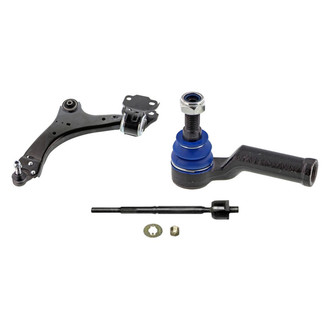 Mevotech® - Supreme™ Front Driver Side Lower Control Arm with Ball Joint and Tie Rod End Kit