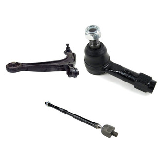 Mevotech® - Supreme™ Front Driver Side Lower Control Arm with Ball Joint and Tie Rod End Kit